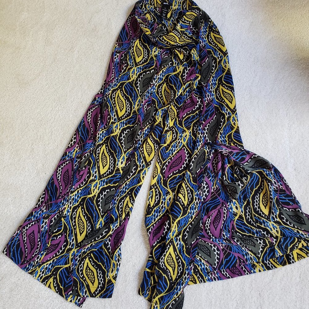 Mark. Multicolored Leaves Palazzo Pants